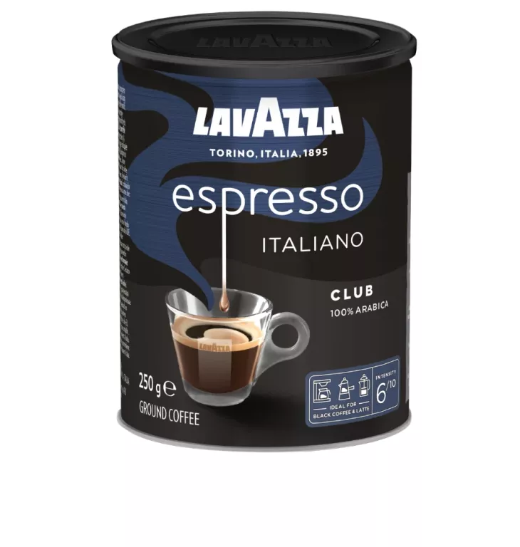 LAVAZZA CLUB ARABICA KAWA MIELONA ŚREDNIO PALONA 250G 8000070015456