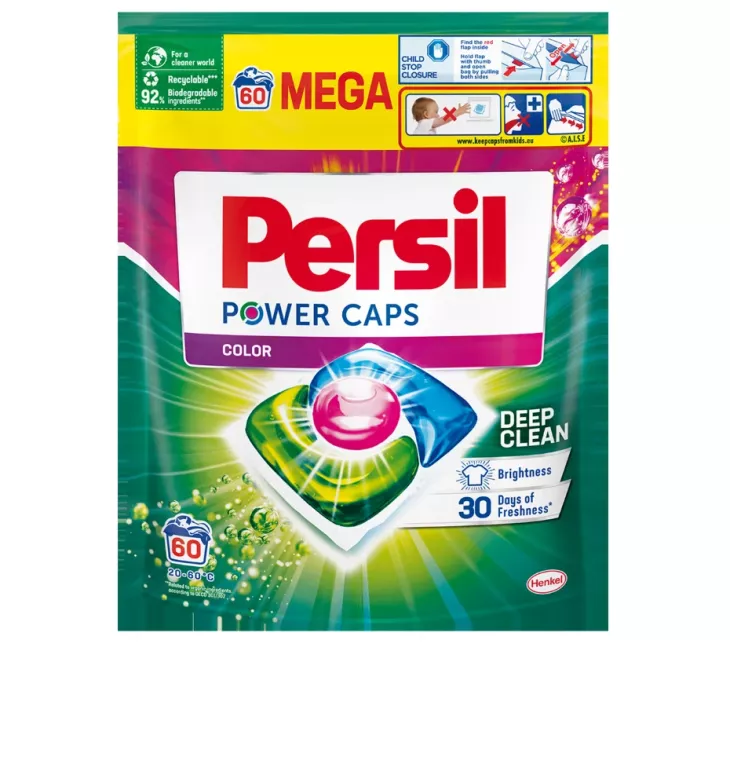 PERSIL POWER CAPS KAPSUŁKI DO PRANIA KOLORU MEGA 60 SZT 9000101804294