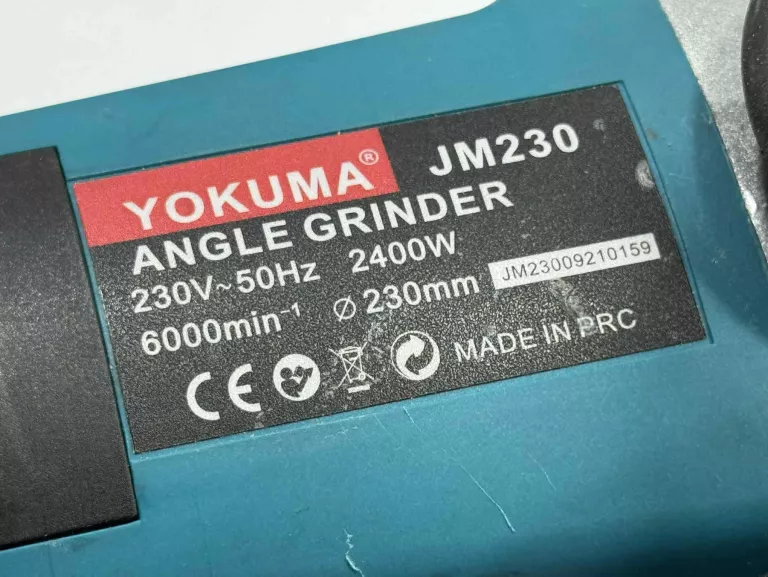 SZLIFIERKA KĄTOWA 2400W 230MM YOKUMA JM230