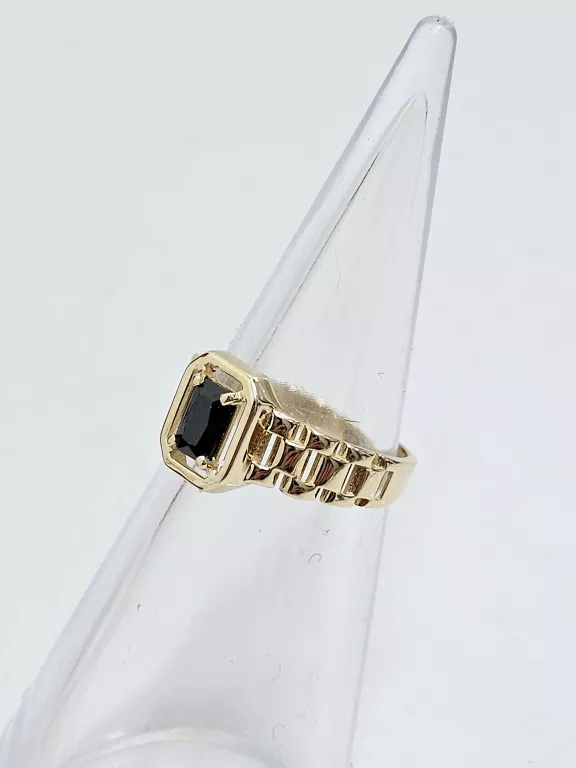 ZŁOTY PIERŚCIONEK ONYX  2,63G  585  R:13