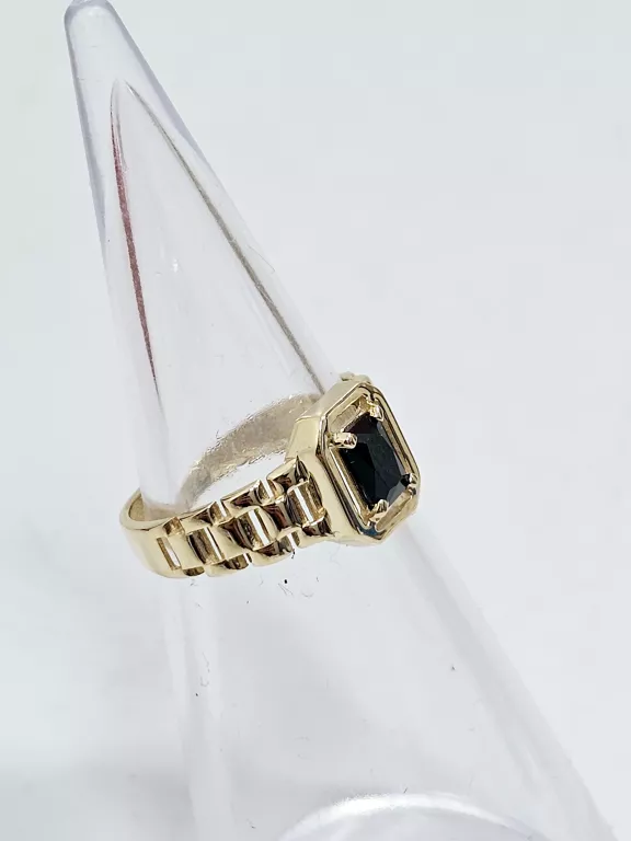 ZŁOTY PIERŚCIONEK ONYX  2,63G  585  R:13