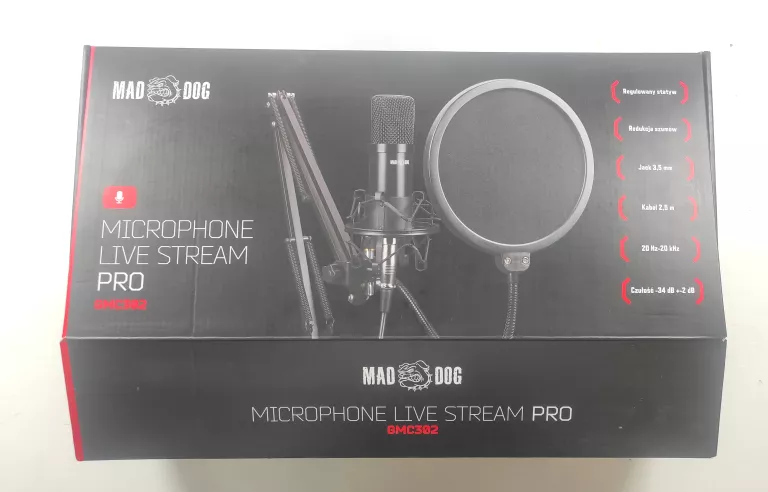 CZYSTY MIKROFON MAD DOG GMC302 PRO