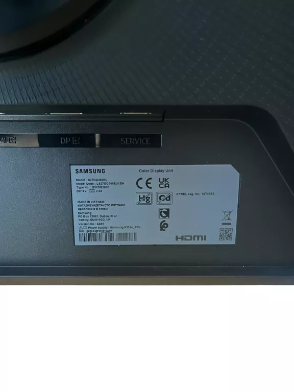 MONITOR SAMSUNG ODYSSEY G3 180HZ S27DG300EU