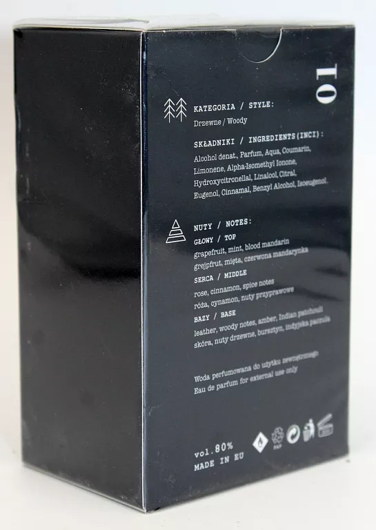 WODA PERFUMOWANA MADE IN LAB 01 MĘSKA 100ML