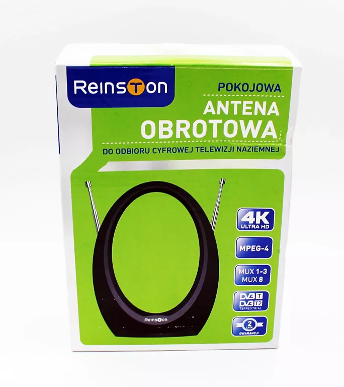 ANTENA WEWNĘTRZNA POKOJOWA REINSTON EAN002 DAB+ DVB-T2 FM FILTR 5G / LTE