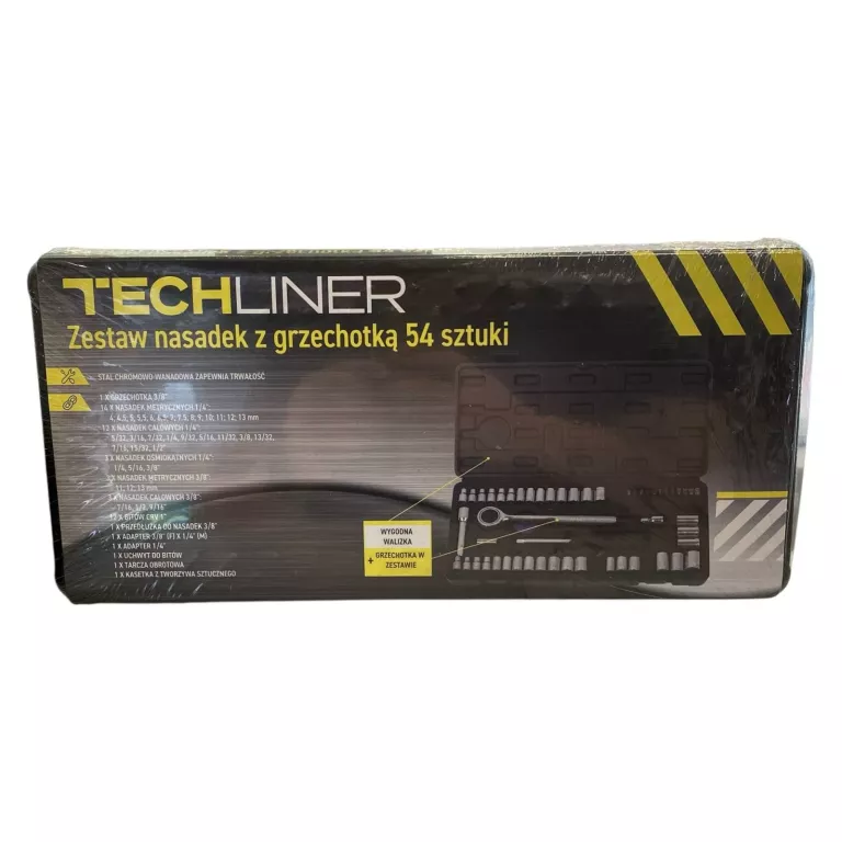 TECHLINER ZESTAW NASADEK Z GRZECHOTKĄ 54 SZTUKI