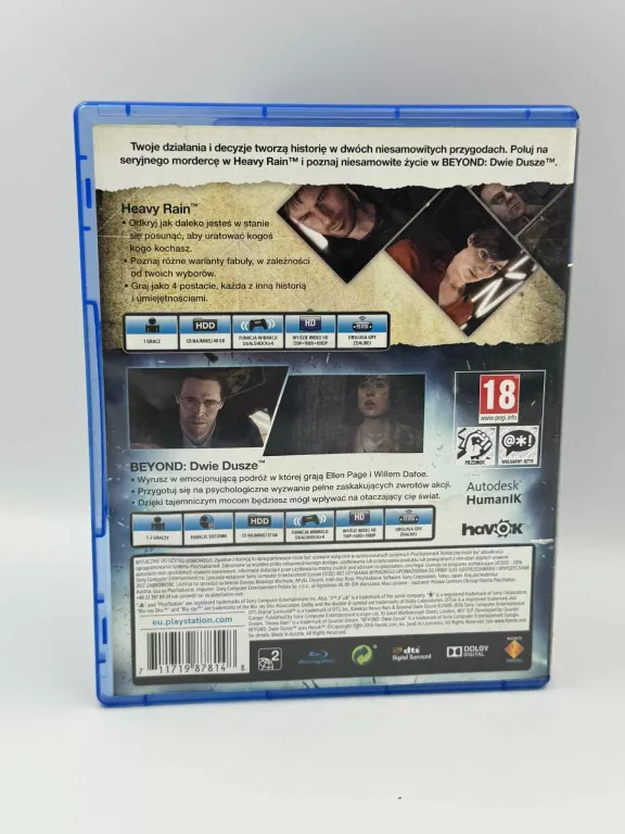 KOLEKCJA HEAVY RAIN & BEYOND: TWO SOULS PS4 | POLSKI