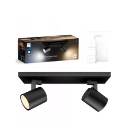 LAMPA SUFITOWA REFLEKTOR LED CZARNY 2X4.2W
