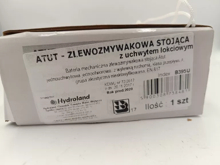 BATERIA KUCHENNA ZLEWOZMYWAKOWA UCHWYT ŁOKCIOWY