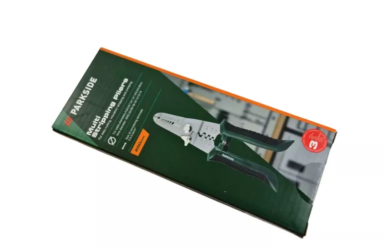 PARKSIDE NOŻYCE DO KABLI 200 MM CIĘCIE IZOLACJA ZACISK AWG 12–18 1–4 MM