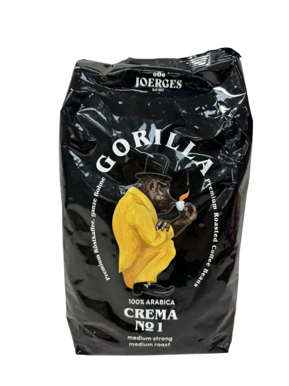 NIEMIECKA KAWA ZIARNISTA GORILLA CREMA NO1 1 KG