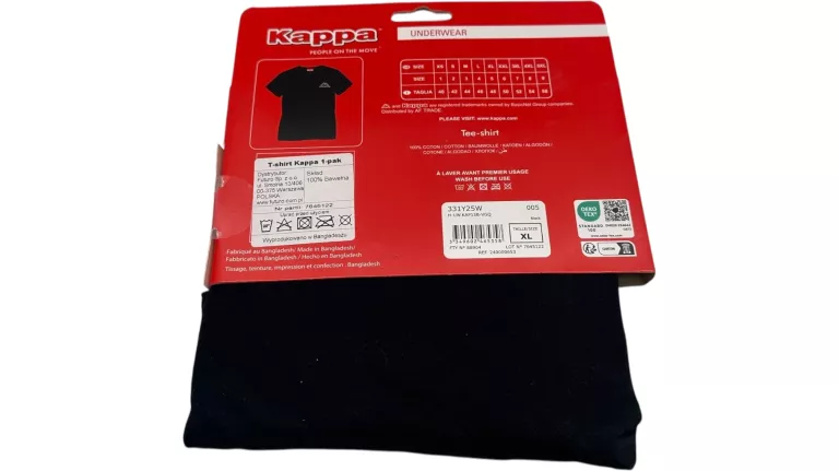 TSHIRT KAPPA UNDERWEAR CZARNY R.XL