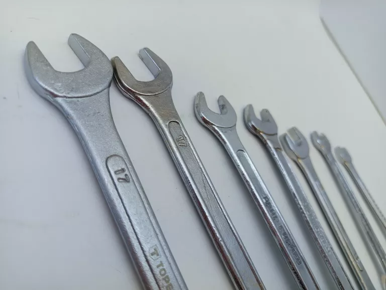 KLUCZE PŁASKO OCZKOWE T TOPEX 7SZT