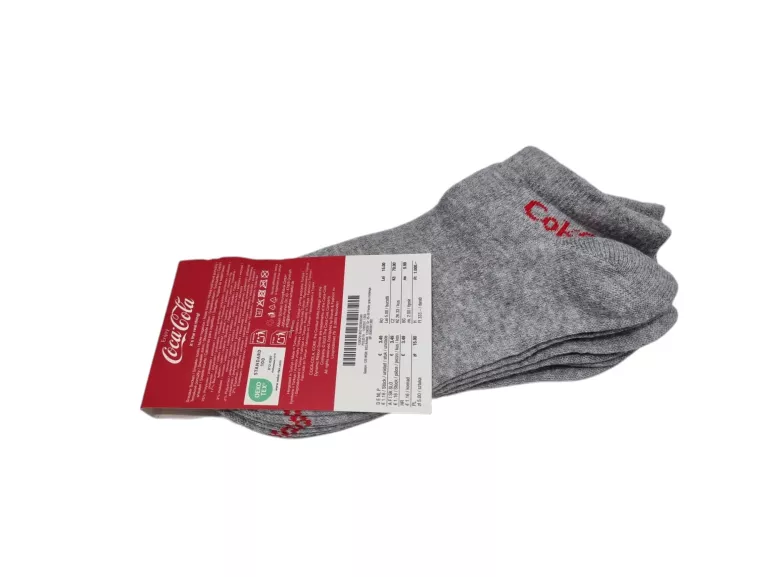 SKARPETKI SZARE COCA COLA 35-38 UNISEX 3 PAK