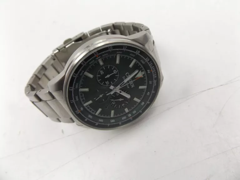 ZEGAREK CITIZEN CA4500-91X ECO-DRIVE AVIATION CHRONOGRAPH SOLAR DATA