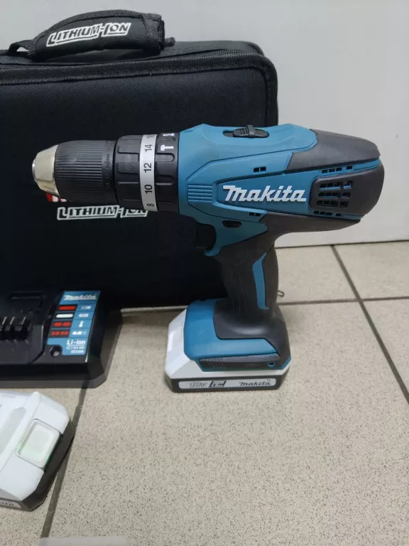 WKRĘTARKA MAKITA HP457D 2XAKUMULATOR 1,5AH ŁADOWARKA TORBA