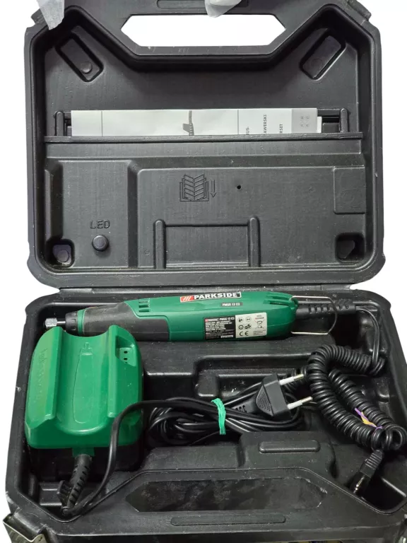 MULTISZLIFIERKA PARKSIDE PMGS 12 D3 SIECIOWA – 44W + PODSTAWA
