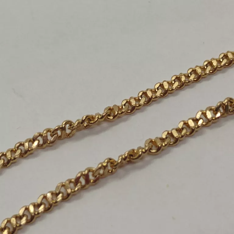 PIĘKNY ZŁOTY ŁAŃCUSZEK 2,16G 585 19CM