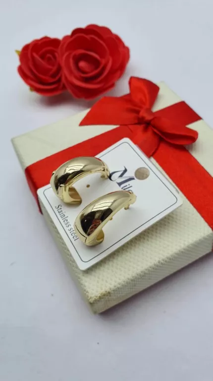 ELEGANCKIE KOLCZYKI KÓŁKA MILAN STAL CHIRURGICZNA