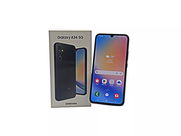TELEFON SAMSUNG GALAXY A34 5G 6.6'' 120HZ 6/128GB CZARNY - WOLNY RYNEK!