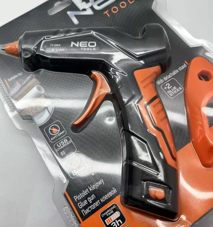 PISTOLET DO KLEJU NEO TOOLS 17-084 15 W/KOMPLET W PUDEŁKU