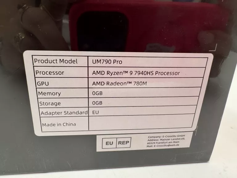 KOMPUTER MINI PC MINIS FORUM UM790 PRO AMD RYZEN 9 0/0GB KOMPLET NO