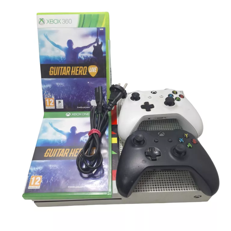 KONSOLA XBOX ONE S 1681 + 2 PADY + 2 GRY