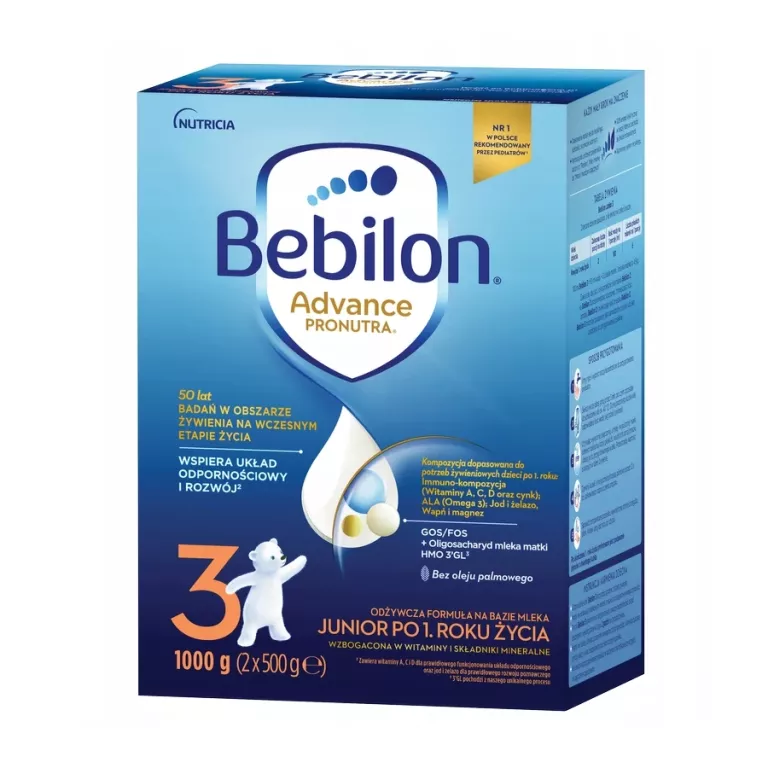 BEBILON 3 ADVANCE PRONUTRA JUNIOR PO 1 ROKU 1000 G