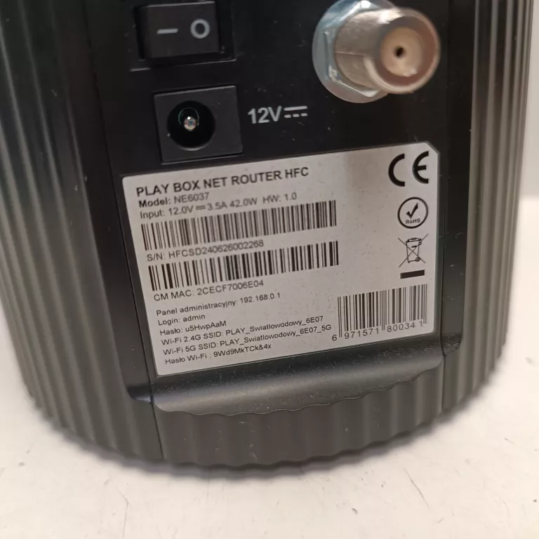 PLAY BOX NET ROUTER NE6037
