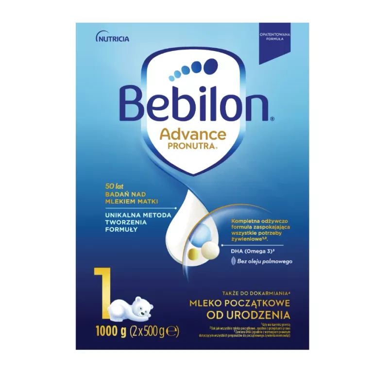 BEBILON 1 ADVANCE PRONUTRA MLEKO POCZĄTKOWE OD URODZENIA 1000G