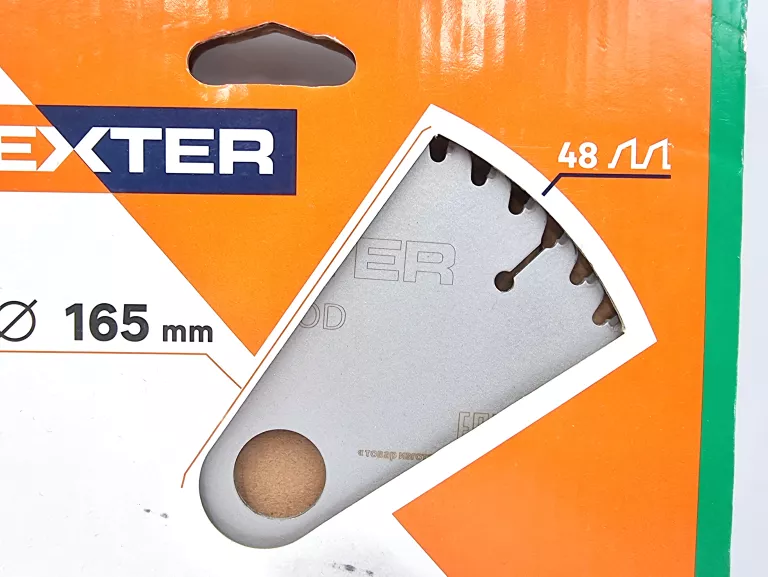 TARCZA DO CIĘCIA DREWNA 165X20 MM T48 DEXTER