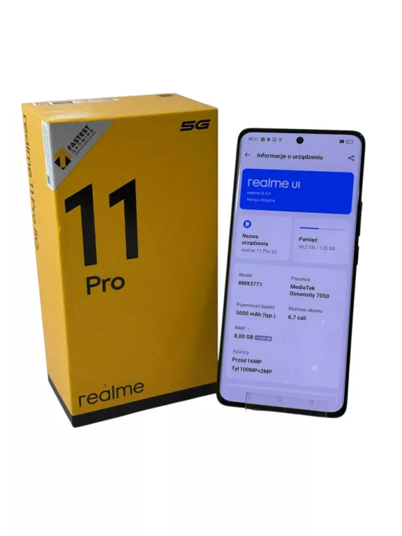 SMARTFON REALME 11 PRO 5G 8 GB / 128 GB 5G CZARNY