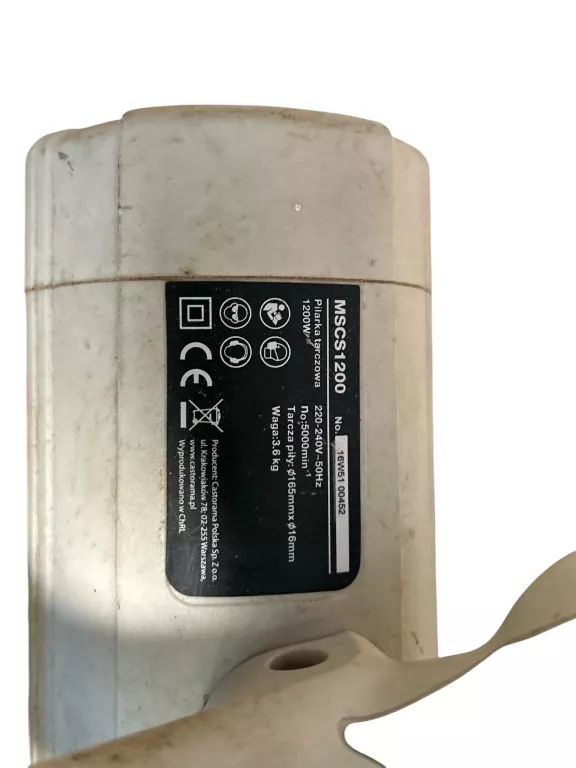 PILARKA TARCZOWA MACALLISTER MSCS1200