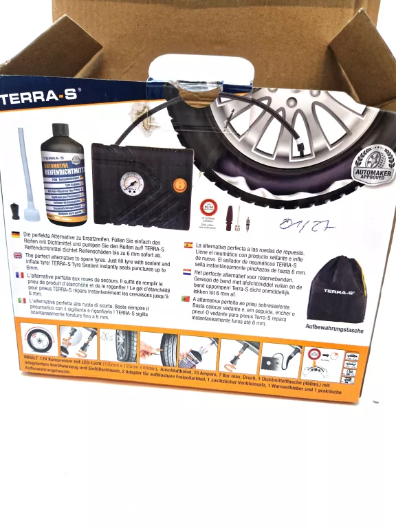 ZESTAW NAPRAWCZY DO OPON TERRA-S KIT MOBIL 450 ML