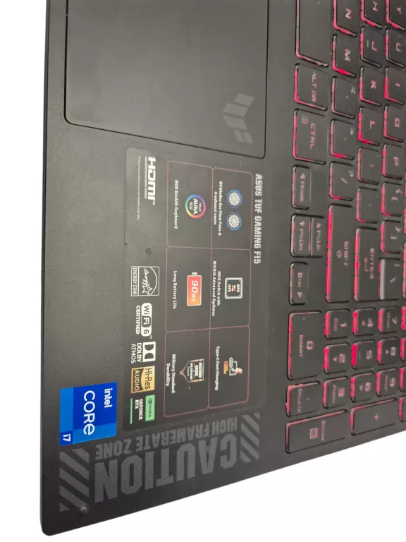 LAPTOP ASUS TUF FX507 KOMPLET / FV