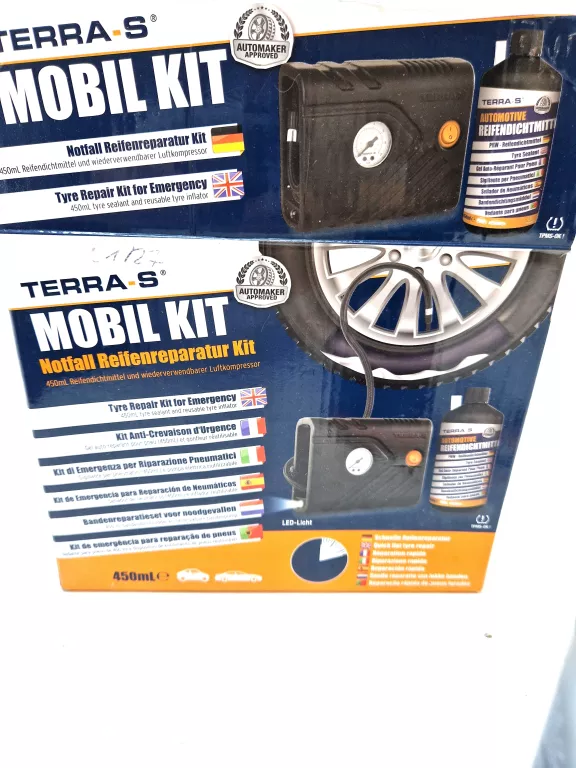 ZESTAW NAPRAWCZY DO OPON TERRA-S KIT MOBIL 450 ML