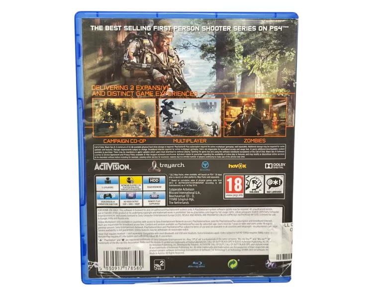 CALL OF DUTY BLACK OPS III PLAYSTATION 4 (PS4) PUDEŁKOWA
