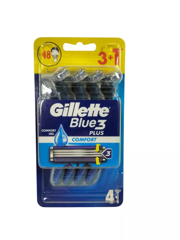 GILLETTE MASZYNKA JEDNORAZOWA BLUE 3 COMFORT 4 SZT
