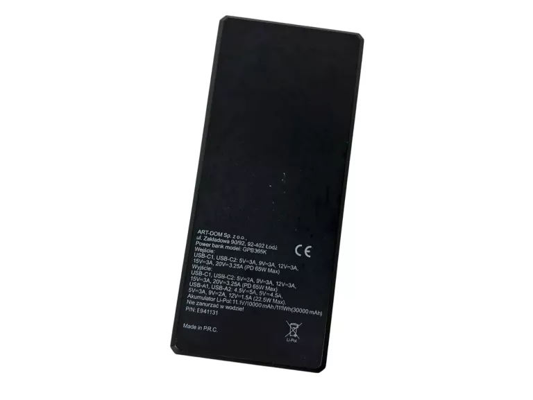 XLINE GPB365K 30000MAH POTĘŻNY ZAPAS ENERGII !! NAJLEPSZA CENA !!
