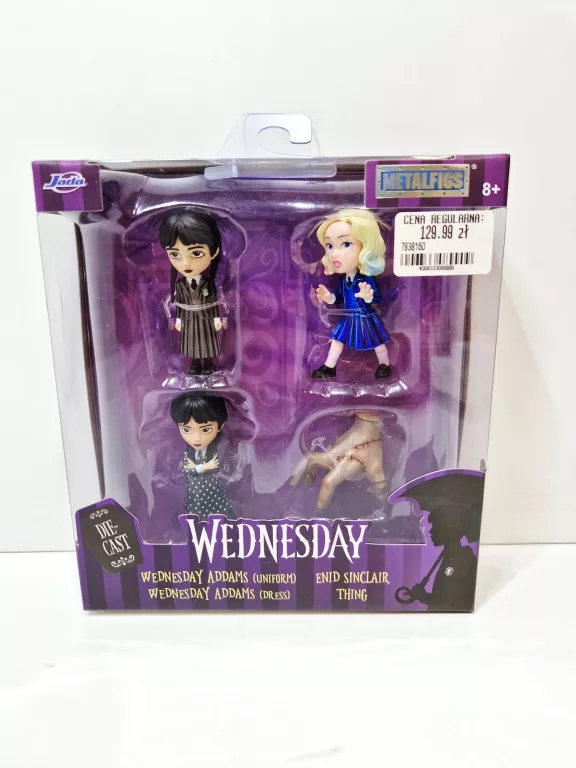 WEDNESDAY NANO METALFIGS DIECAST MINI FIGURES 4-PACK WAVE 1 4 CM