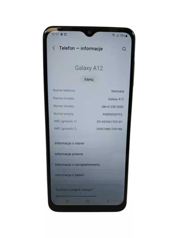 TELEFON SAMSUNG GALAXY A12 4/64 GB