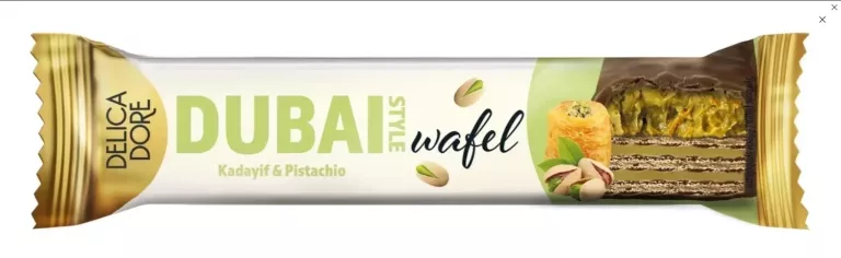 DUBAI STYLE WAFELEK KADAYIF & PISTACHIO DELICADORE W CZEKOLADZIE 40 G