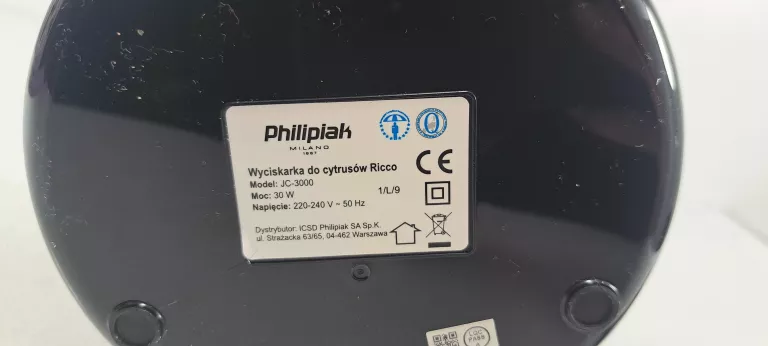 WYCISKARKA DO CYTRUSÓW RICCO JC-3000 CZARNY 25 W