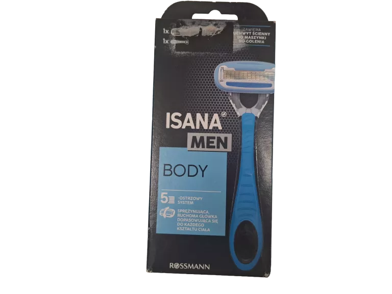 ISANA MEN BODY MASZYNKA DO GOLENIA CIAŁA DLA MĘŻCZYZN 5- OSTRZOWA 1 SZT