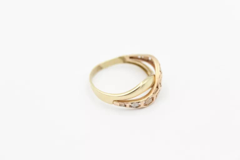 ŚLICZNY ZŁOTY PIERŚCIONEK 585 R. 19