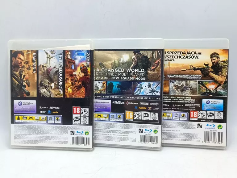 GRY PS3 CALL OF DUTY 3 TYTUŁY BLACK OPS/BLACK OPS2/GHOSTS