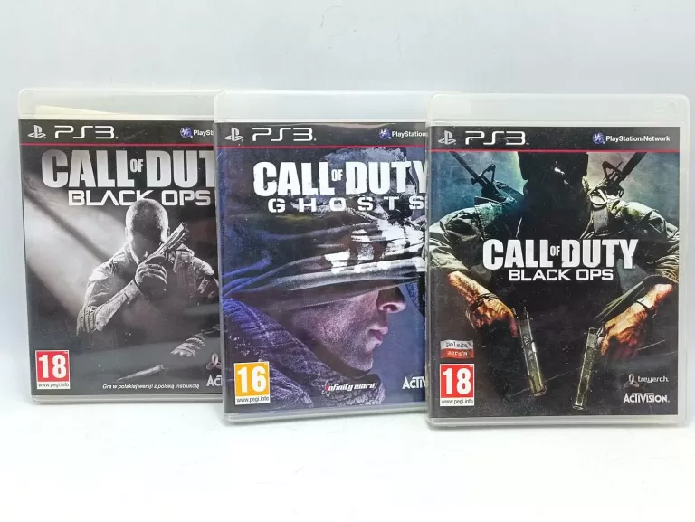 GRY PS3 CALL OF DUTY 3 TYTUŁY BLACK OPS/BLACK OPS2/GHOSTS
