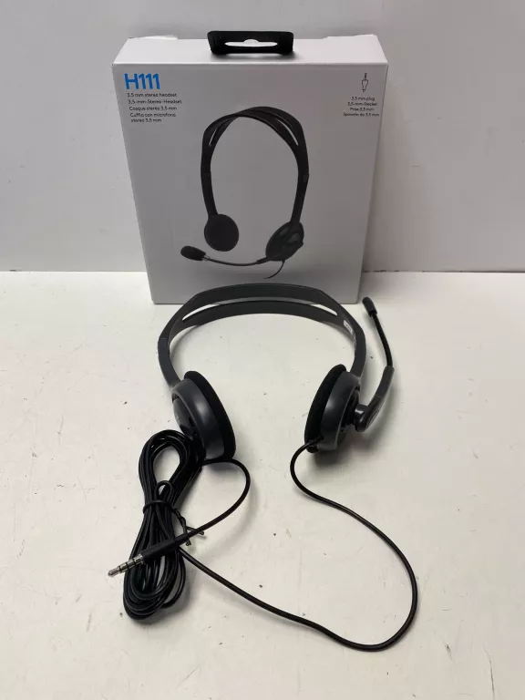SŁUCHAWKI PRZEWODOWE Z MIKROFONEM LOGITECH H111