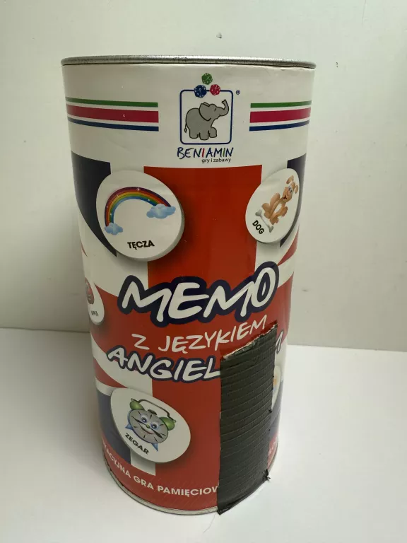 EDUKACYJNA GRA MEMO Z JĘZYKIEM ANGIELSKIM
