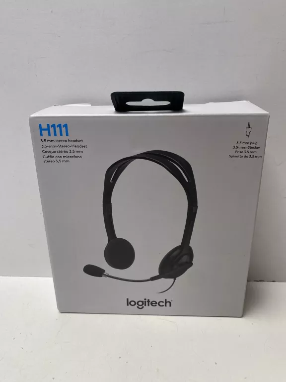 SŁUCHAWKI PRZEWODOWE Z MIKROFONEM LOGITECH H111